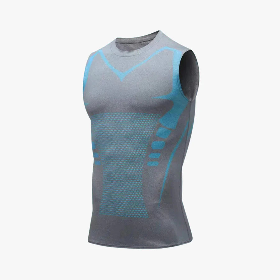 Grijze CoreArmour-compressietop