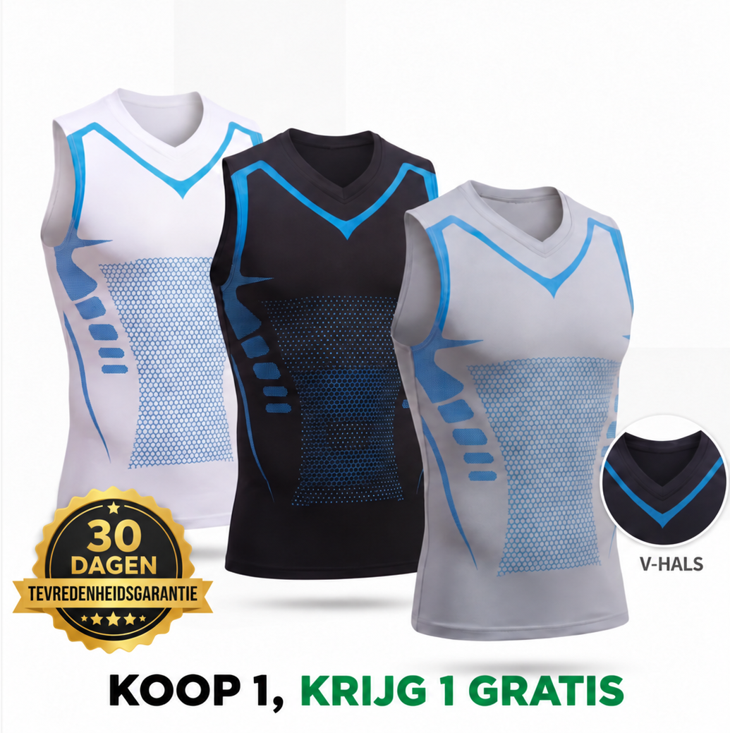 CoreArmour: 1+1 gratis, 30 dagen tevredenheidsgarantie, V-hals